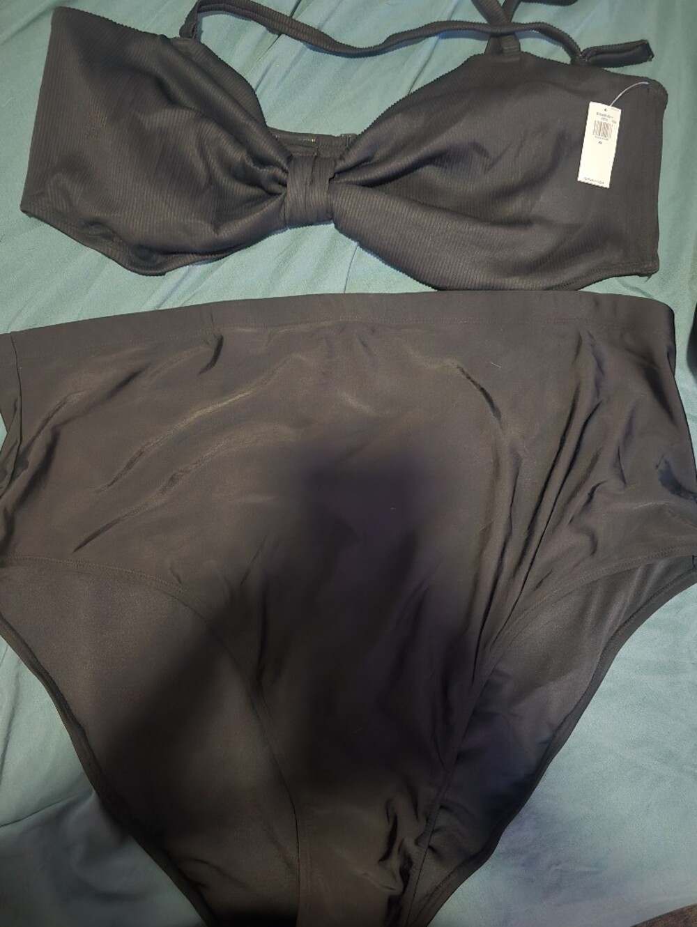 Old Navy Black High-Waist Bikini Set